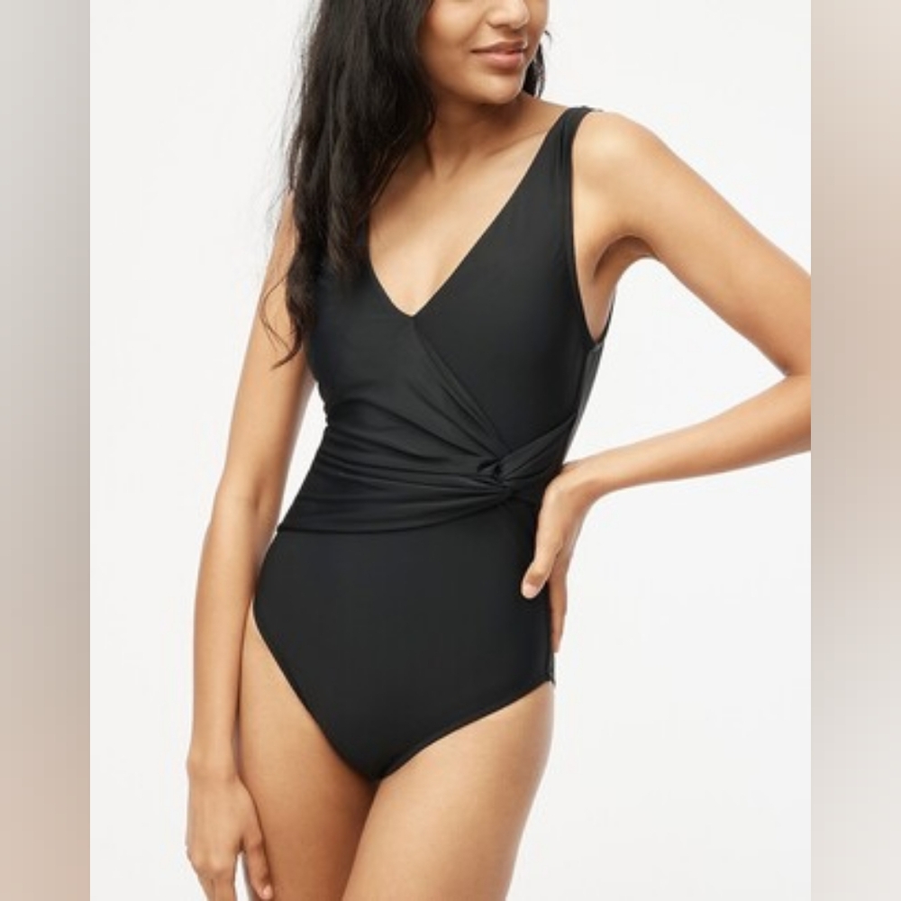 J. Crew Black One Piece Swimsuit